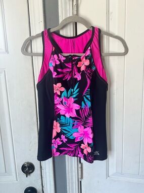 ZeroXposur Women's Floral Tankini Top – Size Small (8)